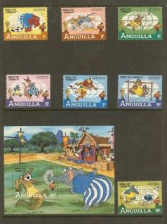 Disney Anguilla 1982 Cup Disney Stamp Stamps New Mint