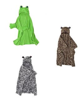 Animal Hooded Blankets Machine Washable with Pockets and Soft Plush 