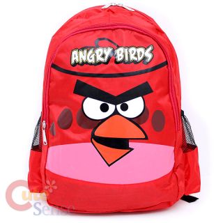 angry birds red bird school backpack bag 17in large