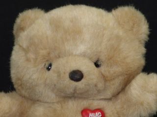  1985 Emotions Hug Me Tan Teddy Bear Plush Stuffed Animal Toy