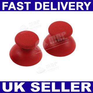 6X Red Analogue Grips Thumb Sticks Mushroom Cap for Sony PS2 PS3 