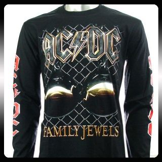 AC DC Angus Young Rock Punk LS Long Sleeve T Shirt Sz M