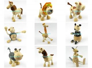   Toy Animals Zoo Figure Eco Friendly Wood Textiles Anamalz
