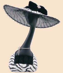 Zebra Animal Stripe Hat Earring Ring Jewelry Holder