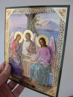 Holy Trinity, Andrey Rublev, Old Testament reproduction icon 