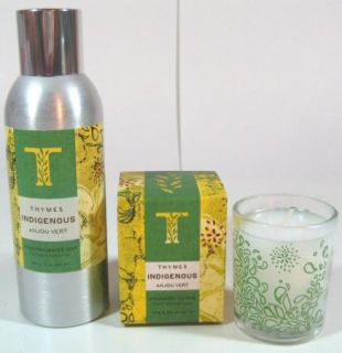 The Thymes Indigenous Home Spray Candle Anjou Vert