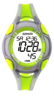 example of packaging speedo ladies 50 lap 100m swim watch green 