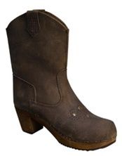 Sanita Lee Ann Wood Boots in Brown Leather Factory 2nd
