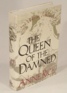 Anne Rice Queen of The Damned 1988 1st Edition HC DJ Vampire 