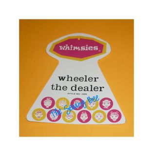 Whimsies Wheeler The Dealer Hang Wrist Tag
