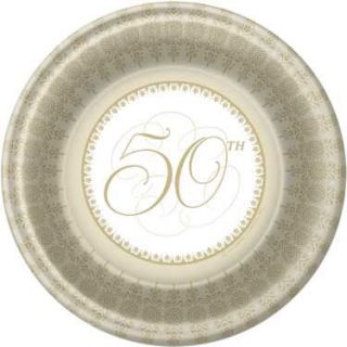 50th Anniversary Party Supplies Dinner Plates New