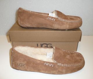 UGG Ansley Chestnut Suede Womens Moccasin Shoes