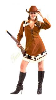 Annie Oakley Western Cowgirl Halloween Costume Dress Adult Woman 61819 