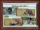 Albert Pujols Stan Musial 2011 Topps Tribute Dual Auto Autograph 74 