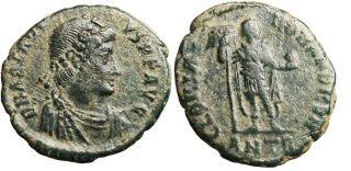 Arcadius AE2 Gloria Romanorvm Antioch VF Roman Coin