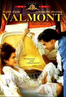 Valmont DVD 1989 New Annette Benning Colin Firth