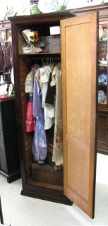 antique furniture walnut cedar wood wardrobe armoire