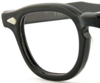 Tart Arnel Black Eyeglass Frames Vintage Eyewear J Depp 60s Retro 
