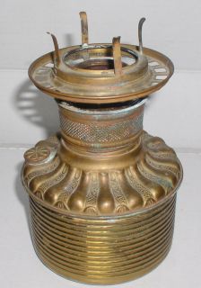 Antique Plume Atwood Kerosene Oil Lamp Font GWTW Banquet Burner