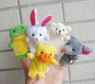 10 Finger Puppet Animal Set Baby Hand Toy Party Favor Gifts