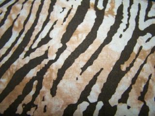 Animal Print Tiger Stripes Guest Bath Towel White