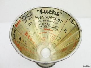 Vintage German Luchs Messbecher 5 75 Metal Measuring Cup