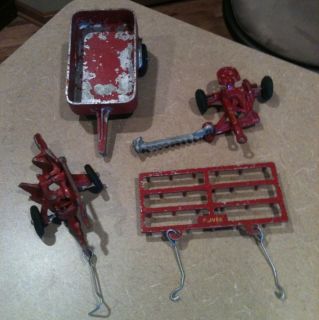 Vintage Metal Oliver Tractor Toy Accessories
