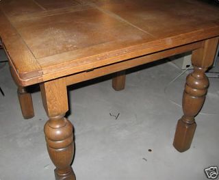 Table Antique Oak Draw Leaf 4 Antique Caned Chairs