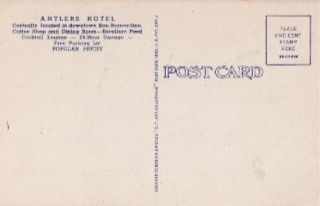Antlers Hotel, SAN BERNARDINO, CA Linen Postcard