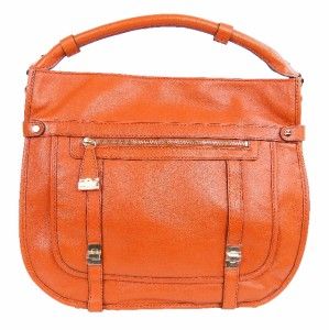 Antonio Melani Verticle Large Leather Hobo Handbag Purse Shoulder Bag 