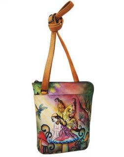 Anuschka 493 Enchanted Forest Fairy Two Sided Zip Travel Organizer 