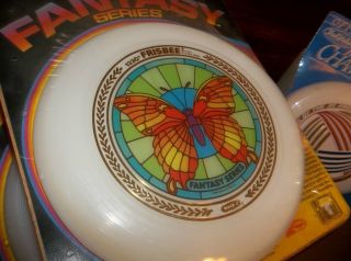 MOC 1980 Wham O Frisbee FANTASY SERIES Stained Glass BUTTERFLY Super 