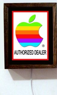 Apple Computer Authorized Dealer Sales Service Parts Poster Light 