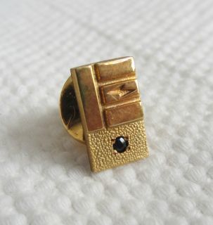 Vintage Emerson Service Award Jeweled Lapel Pin