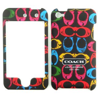 Black FN3 Snap on Hard Case Faceplate Cover for Apple iPod Touch 4th 