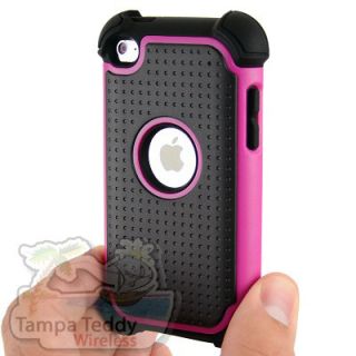  Hybrid Impact Hard Cover Case iPod Touch 4th Gen 4G Accessory