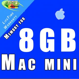 8GB 1333MHz DDR3 SDRAM 2x4GB Memory for Apple Mac Mini 2 0GHz Quad 