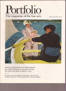 March April 1982 Portfolio Magazine of The Visual Arts Style of de 