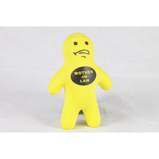 Target Stress Ball Person Rubber Shell Gel Filled Yellow Mother in Law 