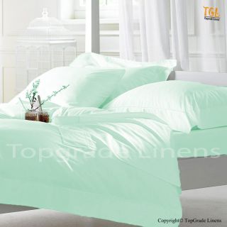 Beautiful Aqua color Duvet Cover & Pillow Sham 1000TC Egyptian Cotton 