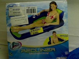 Aqua Leisure Recliner Fabric Comfort Lounge Floating Pool Chair