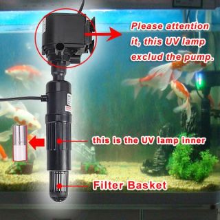 Aquarium Fish Tank UV C Ultraviolet Sterilization Light