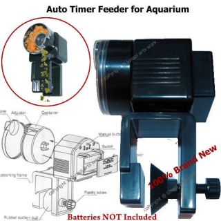 Aquarium Shrimp Fish Tank Automatic Food Timer Feeder with Sucker 