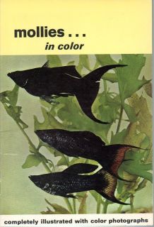 Aquarium Tropical Fish Mollies in Color Axelrod 68 RARE