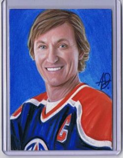 2012 CBD Wayne Gretzky Sketch Artist Auto Lithocard 18 25