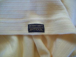 Antigua SFW Yellow Polo Shirt with Elk Logo Mens Medium