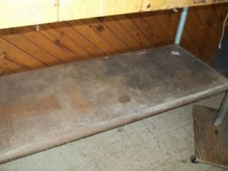 Vintage Butcher Block Work Table 3 Hardwood Top x 8 Ft