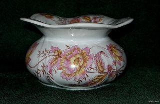 Victorian Antique China Lady’s Spittoon or Cuspidor Floral Pattern 