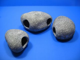3pc Ceramic Aquarium Rock Cave Cichlid Stone Ornament