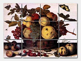 Fruit Basket by Balthasar van der Ast   this beautiful mural is 